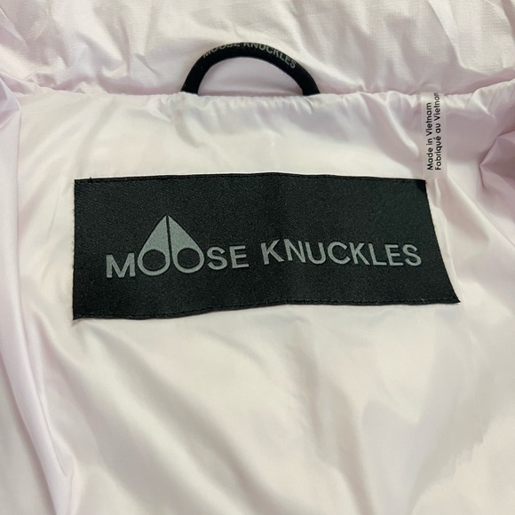 Moose Knuckles Lilac Yukon Air Down Puffer Jacket with Hood - Picture 9 of 16